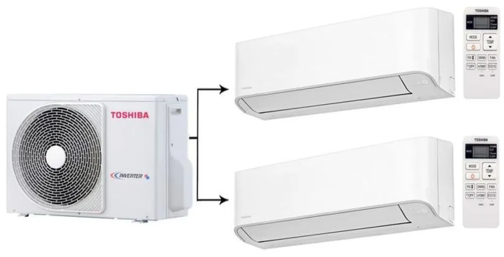 Klima uređaj Toshiba RAS- 2M18U2AVG-E / RAS-B07J2KVG-E*2kom 18.000 BTU inverter — Klimapolis