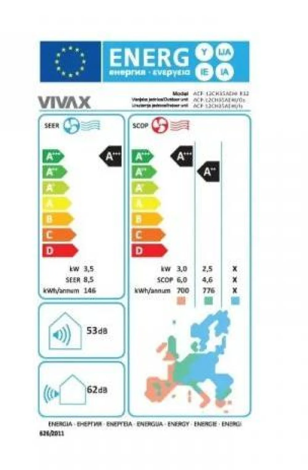 Klima uređaj Vivax ACP-12CH35AEHIs 12.000 BTU inverter — Klimapolis