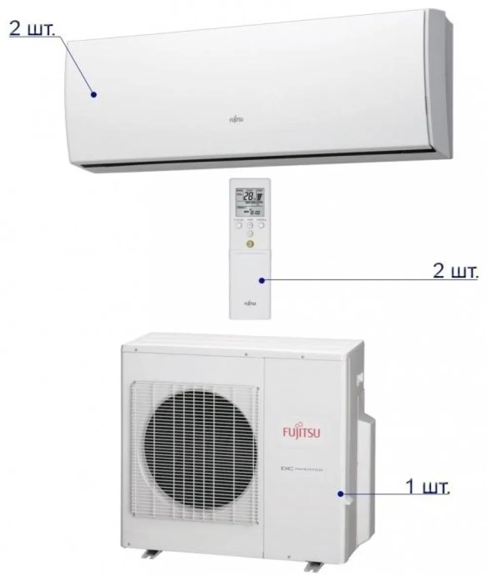 Klima uređaj Fujitsu AOIG14LAC2 / ASIG07LUCA*2 kom 14.000 BTU inverter — Klimapolis