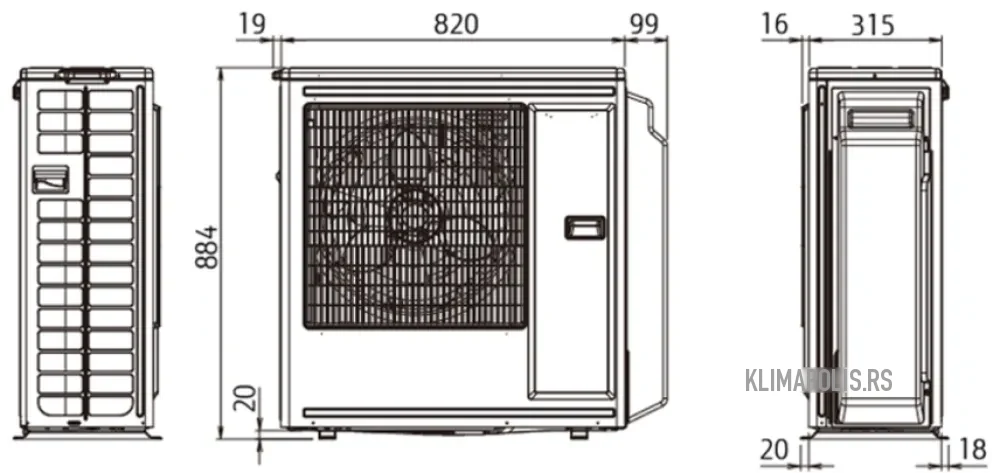 Klima uređaj Fujitsu AOYG30KBTA4 28.000 BTU inverter — Klimapolis